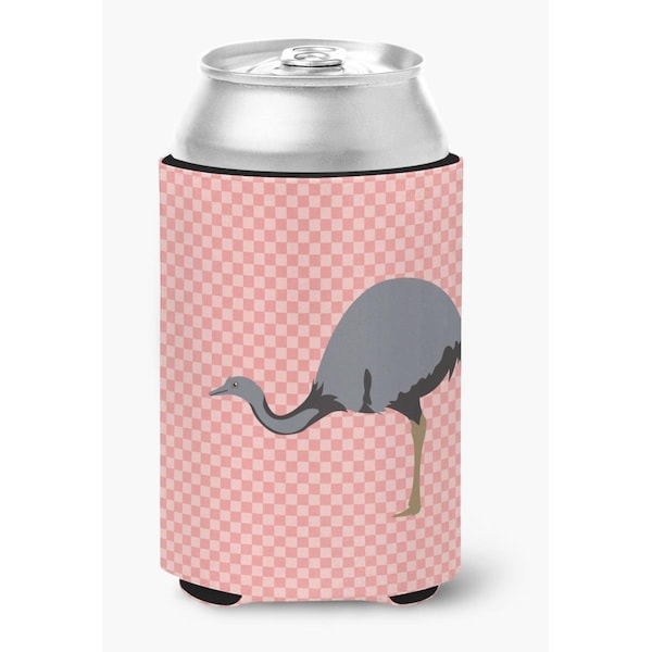 Carolines Treasures Rhea Pink Check Can or Bottle Hugger - BB7923CC