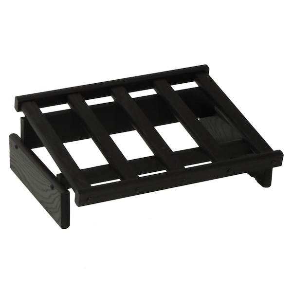 Wooden Mallet 4 Bottle Dakota Wine Display, Black - WRD4BK