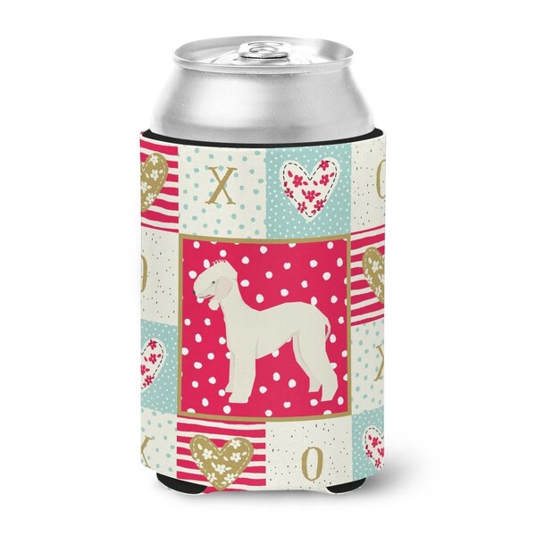 Carolines Treasures 12 oz Bedlington Terrier Love Can or Bottle Hugger - CK5910CC