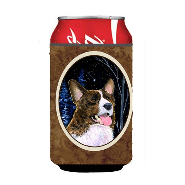 Carolines Treasures Starry Night Corgi Can Or bottle sleeve Hugger - SS8387CC
