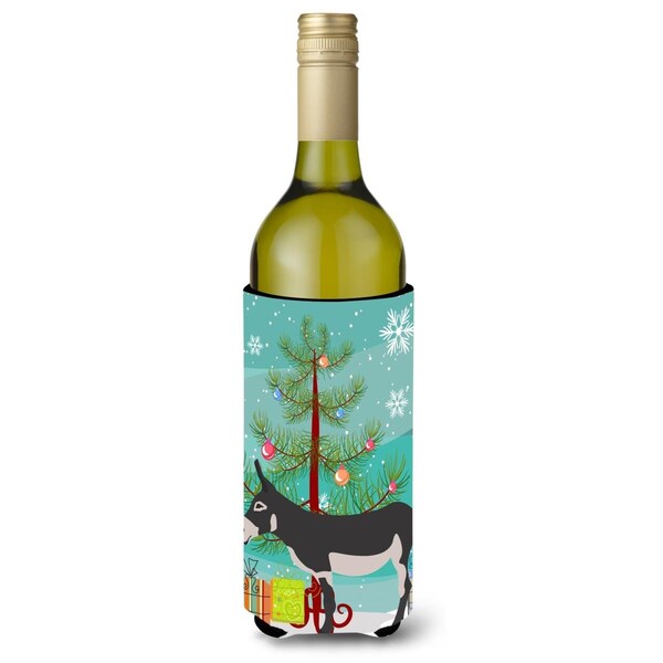 Carolines Treasures American Mammoth Jack Donkey Christmas Wine Bottle Beverge Insulator Hugger - BB9211LITERK
