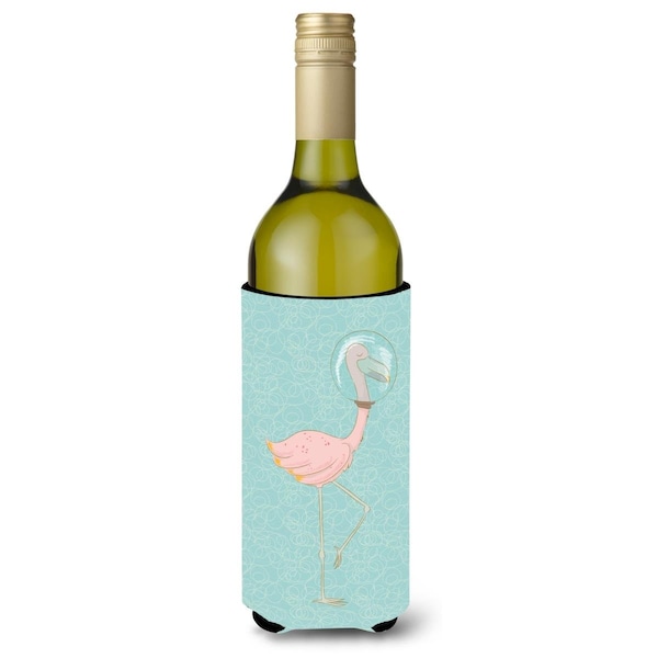 Carolines Treasures Flamingo Underwater Wine Bottle Beverge Insulator Hugger - BB8565LITERK