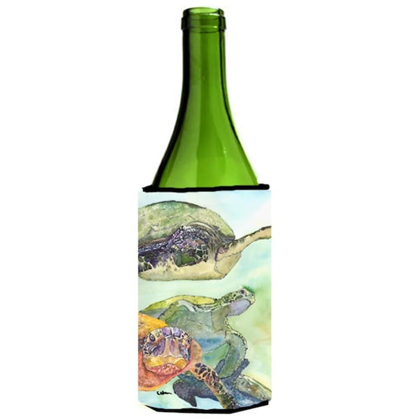 Carolines Treasures Turtle Loggerhead Wine bottle sleeve Hugger 24 oz. - 8549LITERK