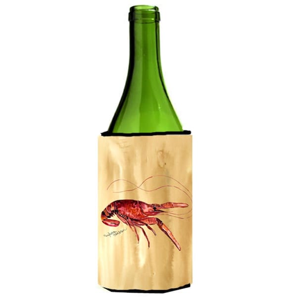 Carolines Treasures Crawfish Sandy Beach Wine Bottle  Hugger - 24 oz. - 8230LITERK