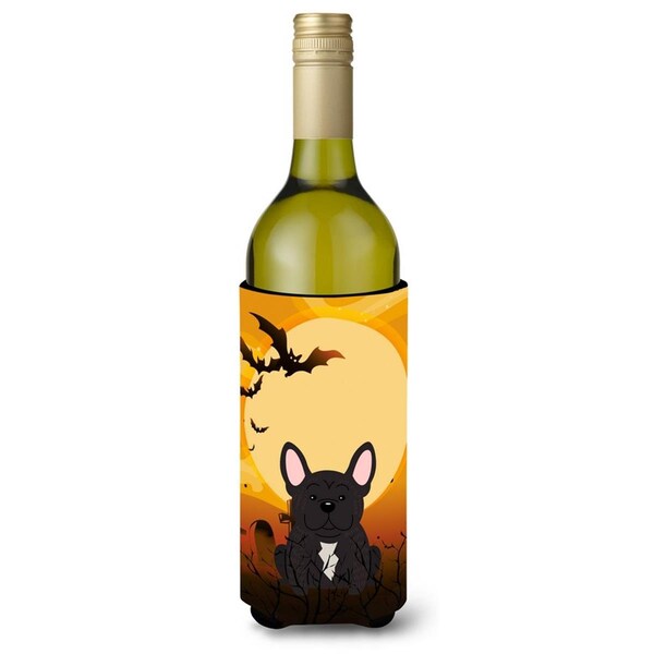 Carolines Treasures Halloween French Bulldog Brindle Wine Bottle Beverge Insulator Hugger - BB4275LITERK