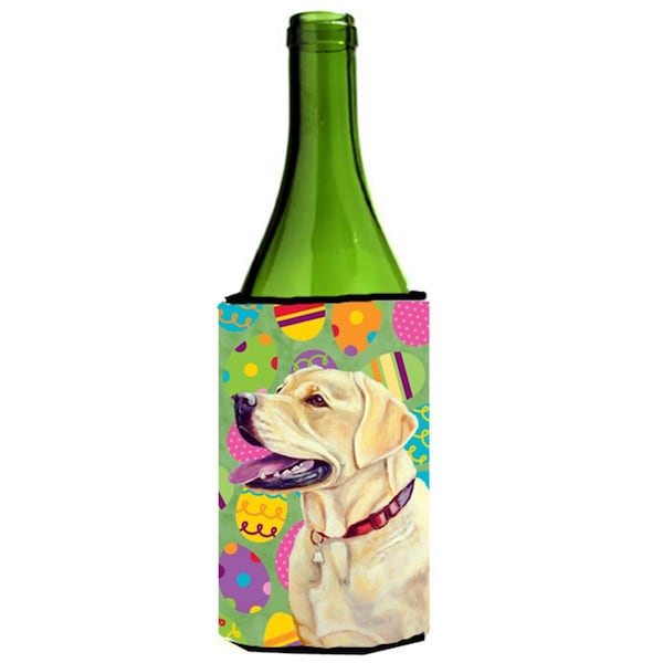 Carolines Treasures Labrador Easter Eggtravaganza Wine Bottle  Hugger - 24 oz. - LH9428LITERK
