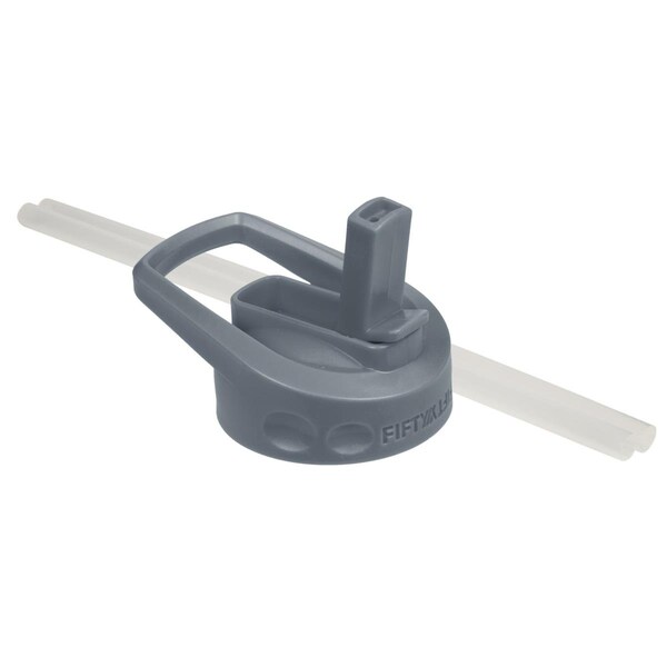 Eat-In Tools Fifty & Fifty Straw Caps, Slate Grey - EA3540937