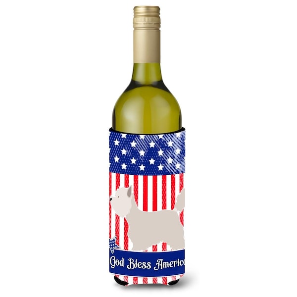 Carolines Treasures Westie American Wine Bottle Beverge Insulator Hugger - BB8399LITERK