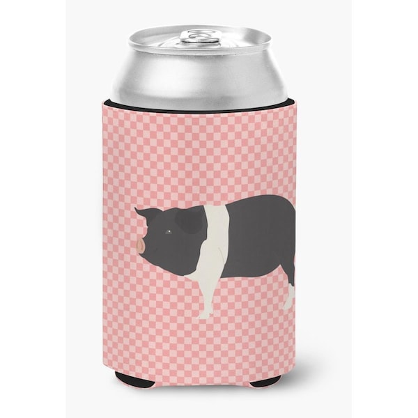 Carolines Treasures Hampshire Pig Pink Check Can or Bottle Hugger - BB7939CC