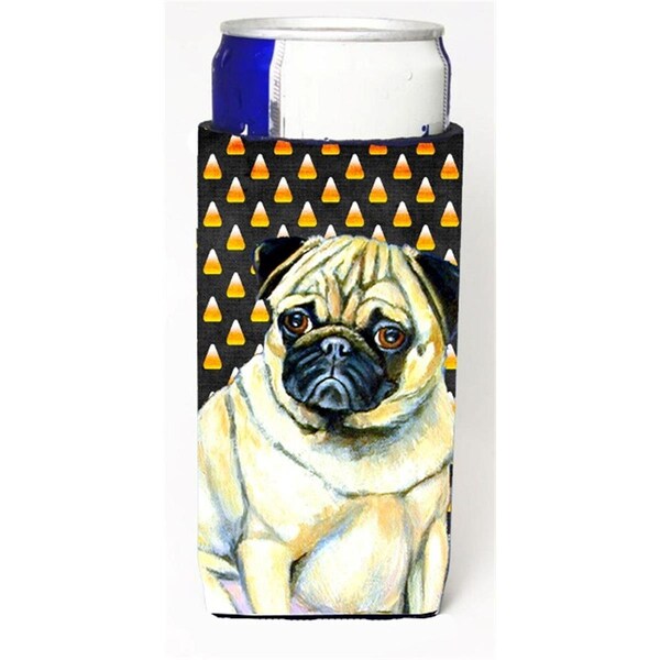Carolines Treasures Pug Candy Corn Halloween Portrait Michelob Ultra s for slim cans - LH9083MUK
