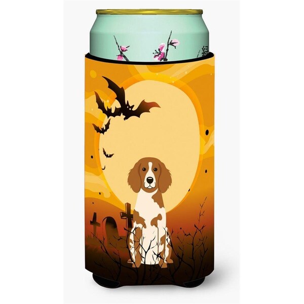 Carolines Treasures Halloween Brittany Spaniel Tall Boy Beverage Insulator Hugger - BB4338TBC