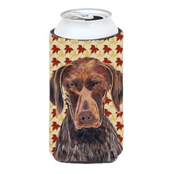 Carolines Treasures Carolines Treasures SC9235TBC German Shorthaired Pointer Fall Leaves Portrait Tall Boy   Hugger - SC9235TBC