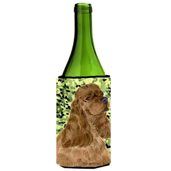 Carolines Treasures Cocker Spaniel Wine bottle sleeve Hugger - 24 Oz. - SS8807LITERK