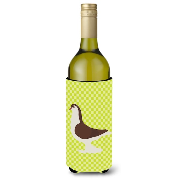 Carolines Treasures Large Pigeon Green Wine Bottle Beverge Insulator Hugger - BB7769LITERK