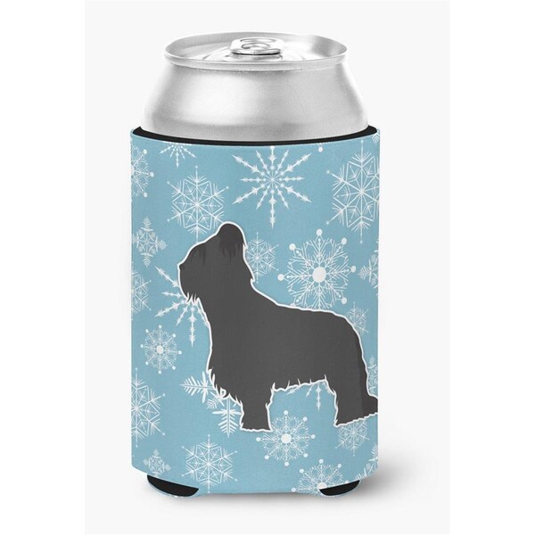 Carolines Treasures Winter Snowflake Briard Can or Bottle Hugger - BB3526CC