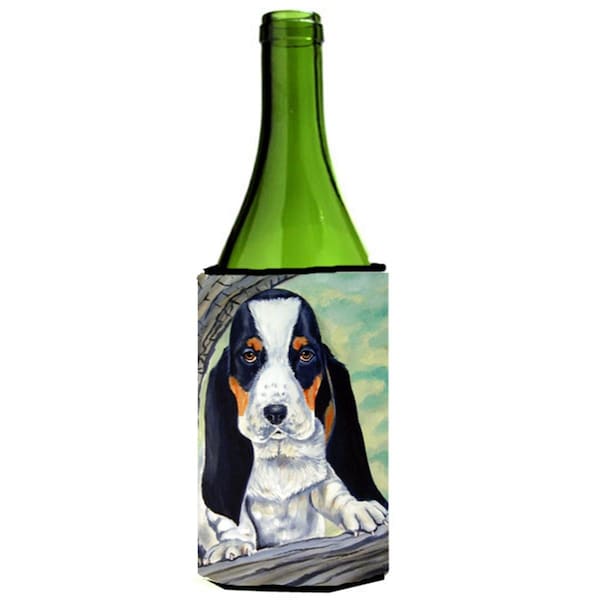 Carolines Treasures Basset Hound On The Branch Wine Bottle   Hugger - 24 oz. - 7002LITERK