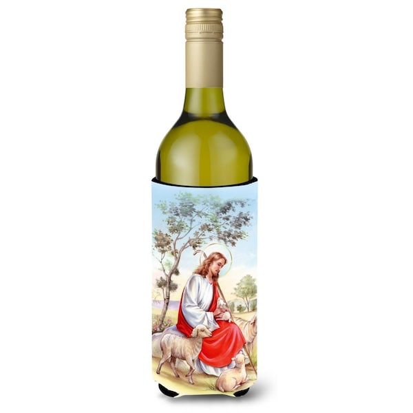 Carolines Treasures Jesus Holding Lamb Wine Bottle Beverge Insulator Hugger - APH3421LITERK