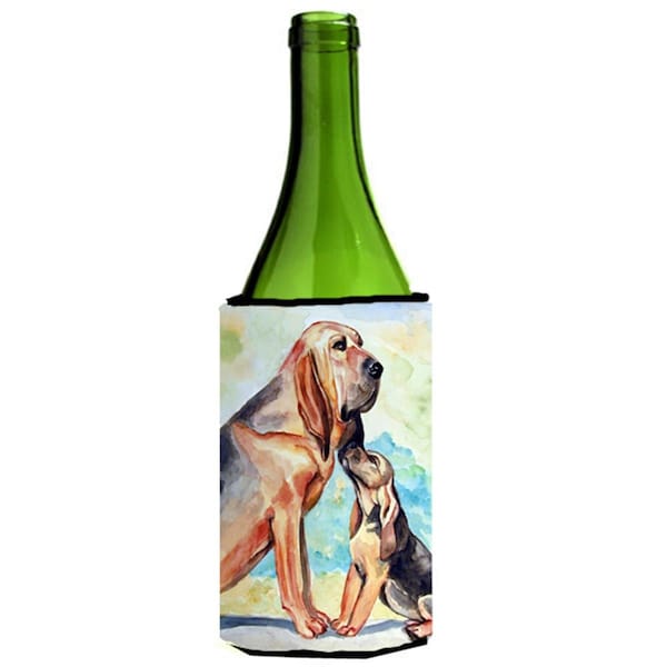 Carolines Treasures Bloodhound Mommas Love Wine Bottle   Hugger - 24 oz. - 7014LITERK