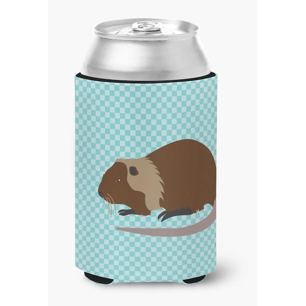 Carolines Treasures Coypu Nutria River Rat Blue Check Can or Bottle Hugger - BB8053CC