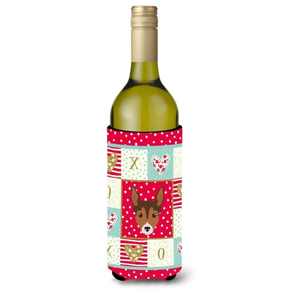 Carolines Treasures Tenterfield Terrier Wine Bottle Beverage Insulator Hugger - CK5239LITERK