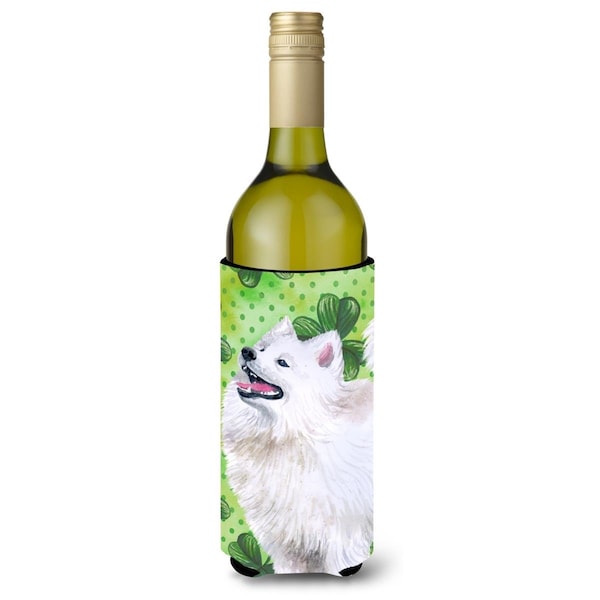 Carolines Treasures Samoyed St. Patricks Wine Bottle Beverge Insulator Hugger - BB9865LITERK
