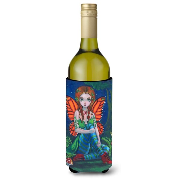 Carolines Treasures Fairy Monarch Wine Bottle Beverage insulator Hugger - 7375LITERK