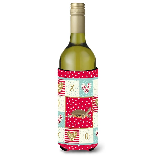 Carolines Treasures 24 oz Pond Slider Turtle Wine Bottle Hugger - CK5538LITERK