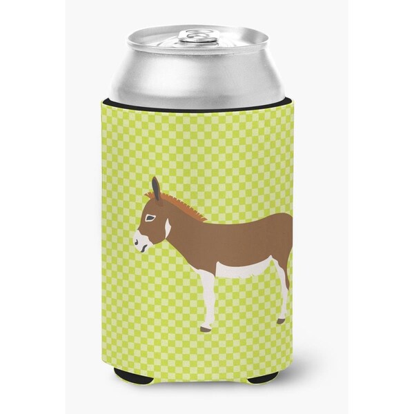 Carolines Treasures Miniature Mediterranian Donkey Green Can or Bottle Hugger - BB7673CC