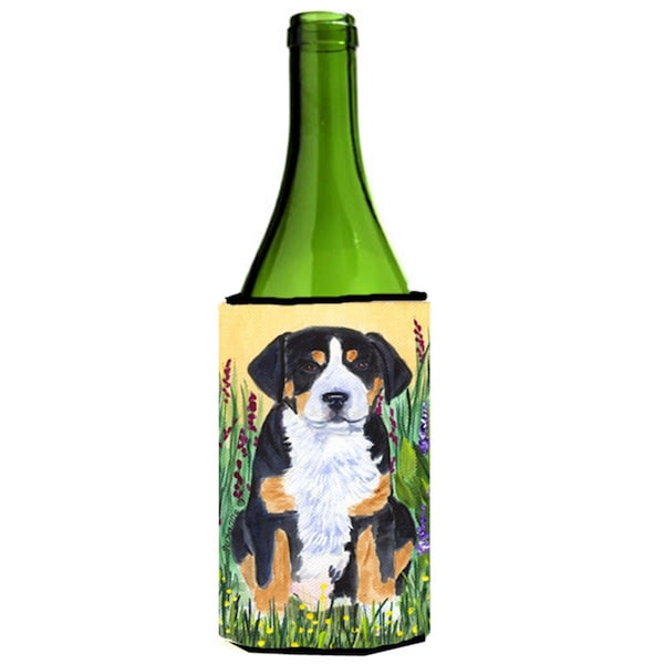 Carolines Treasures Greater Swiss Mountain Dog Wine bottle sleeve Hugger - SS8217LITERK