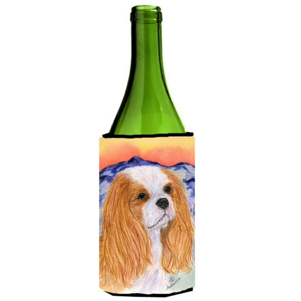 Carolines Treasures Cavalier Spaniel Wine bottle sleeve Hugger - SS8164LITERK