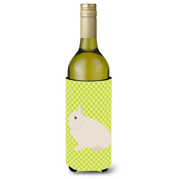 Carolines Treasures Hermelin Rabbit Green Wine Bottle Beverge Insulator Hugger - BB7790LITERK