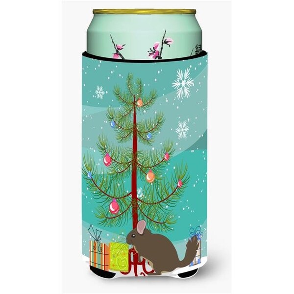 Carolines Treasures Carolines Treasures BB9242TBC Chinchilla Christmas Tall Boys Beverage Insulator Hugger - BB9242TBC