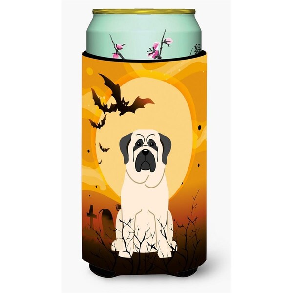 Carolines Treasures Halloween Mastiff White Tall Boy Beverage Insulator Hugger - BB4283TBC