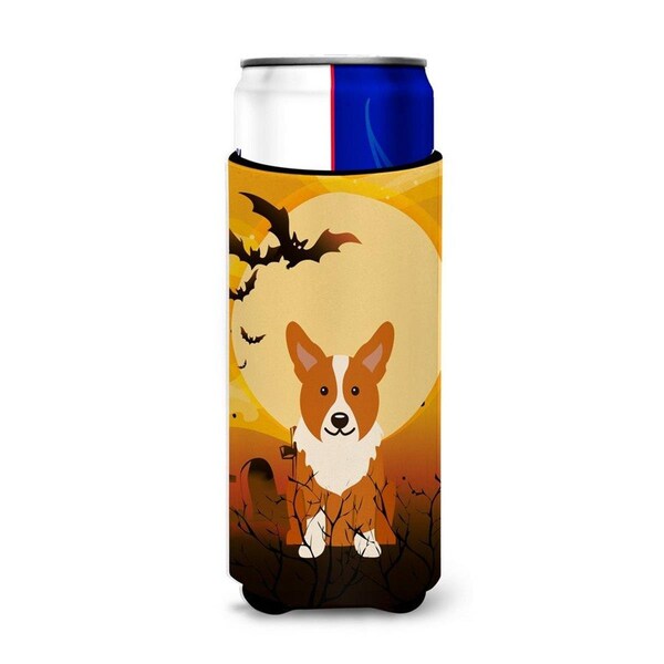 Carolines Treasures Halloween Corgi Michelob Ultra Hugger for Slim Cans - BB4366MUK