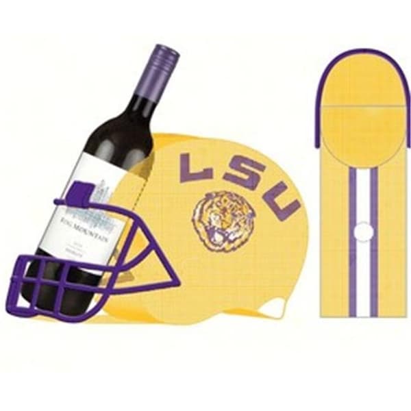 Evergreen Enterprises Evergreen Enterprises EG8BCHH921 LSU Cork & Wine Bottle Holder - EG8BCHH921