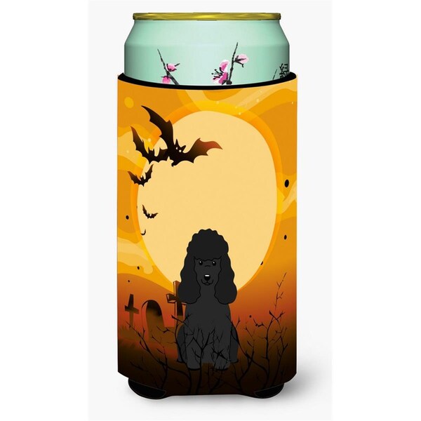 Carolines Treasures Halloween Poodle Black Tall Boy Beverage Insulator Hugger - BB4337TBC
