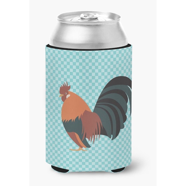 Carolines Treasures Dutch Bantam Chicken Blue Check Can or Bottle Hugger - BB8010CC