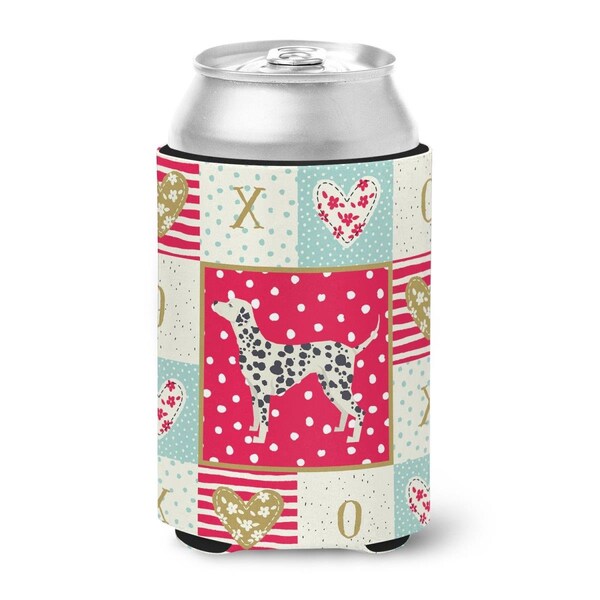 Carolines Treasures 12 oz Dalmatian Love Can or Bottle Hugger - CK5924CC
