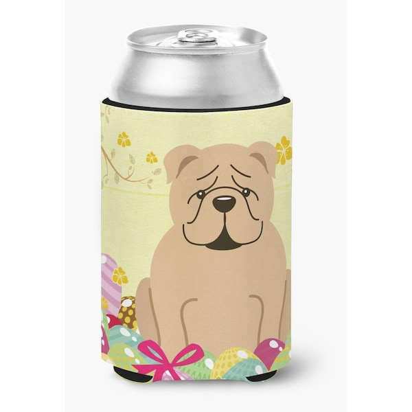 Carolines Treasures Easter Eggs English Bulldog Fawn Can or Bottle Hugger - BB6124CC