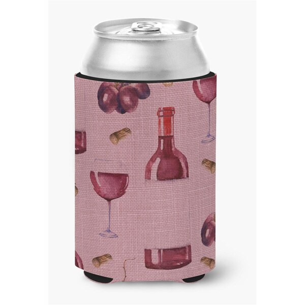 Carolines Treasures Red Wine on Linen Can or Bottle Hugger - BB5195CC