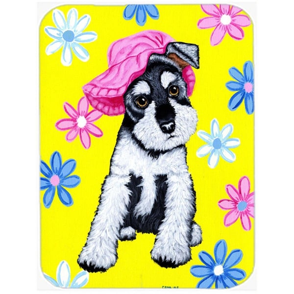 Carolines Treasures Spring Cutie Schnauzer Wine Bottle Can cooler Hugger - AMB1331LITERK