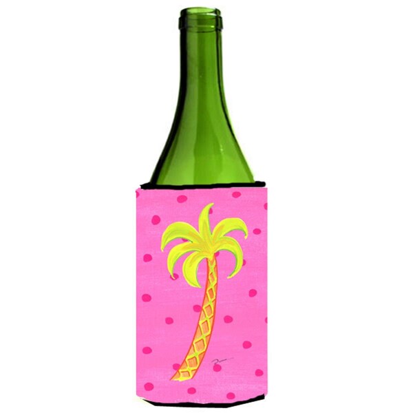 Carolines Treasures Palm Tree Wine bottle sleeve Hugger - LD6143LITERK