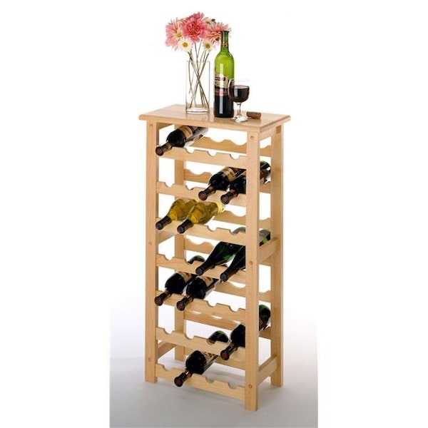Bakebetter Beech Beechwood WINE RACK 28 BTL 4x7 - BA1640322