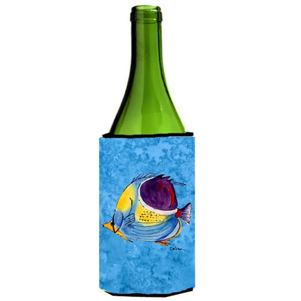 Carolines Treasures Fish Tropical Wine bottle sleeve Hugger - 24 oz. - 8676LITERK