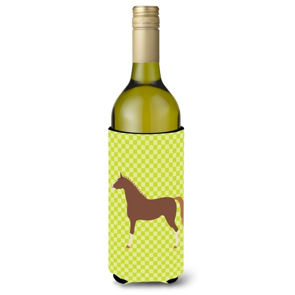 Carolines Treasures Hannoverian Horse Green Wine Bottle Beverge Insulator Hugger - BB7735LITERK