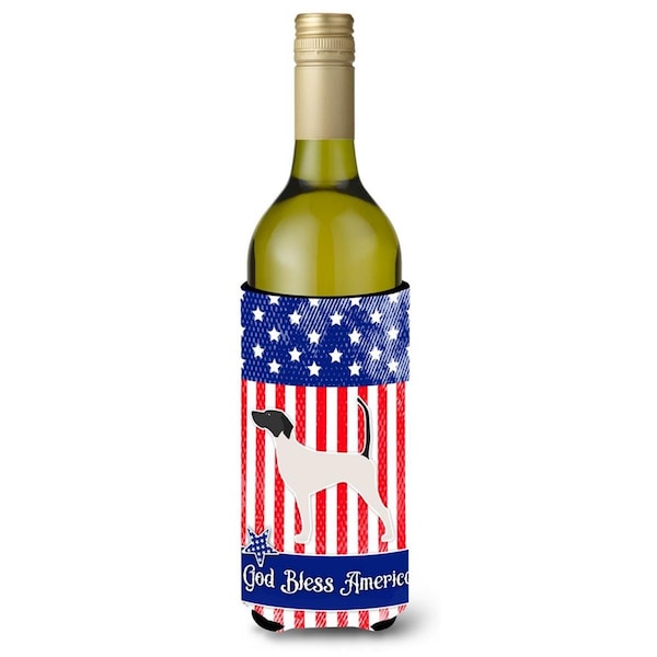 Carolines Treasures USA Patriotic English Pointer Wine Bottle Beverge Insulator Hugger - BB3295LITERK
