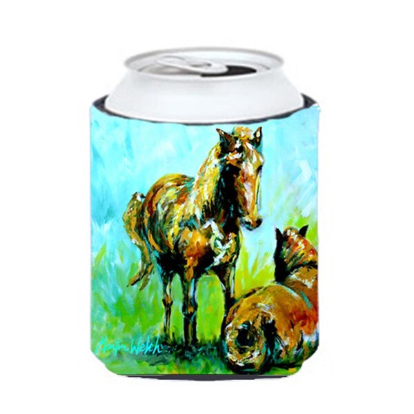 Carolines Treasures Horse Grazin Can Or Bottle  Hugger - MW1126CC