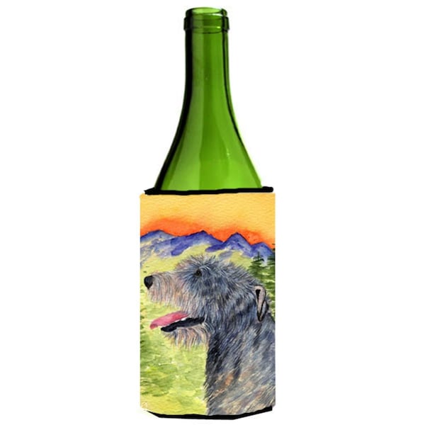 Carolines Treasures Irish Wolfhound Wine bottle sleeve Hugger - SS8209LITERK