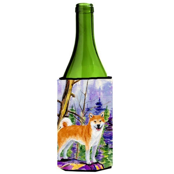 Carolines Treasures Shiba Inu Wine bottle sleeve Hugger - SS8629LITERK
