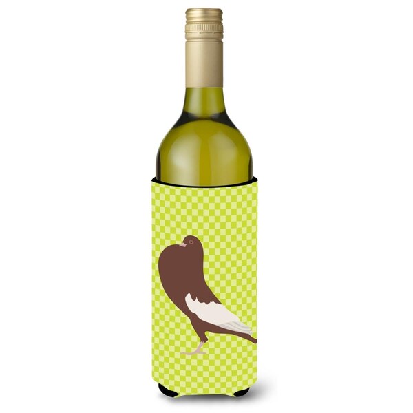 Carolines Treasures English Pouter Pigeon Green Wine Bottle Beverge Insulator Hugger - BB7780LITERK